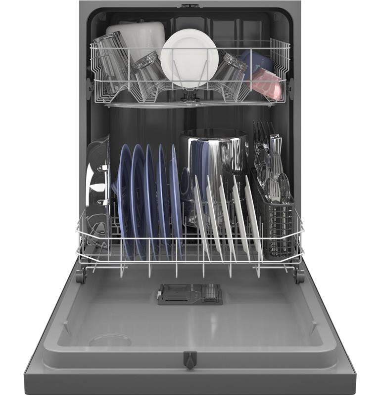 GE(R) Dishwasher with Front Controls-(GDF450PSRSS)