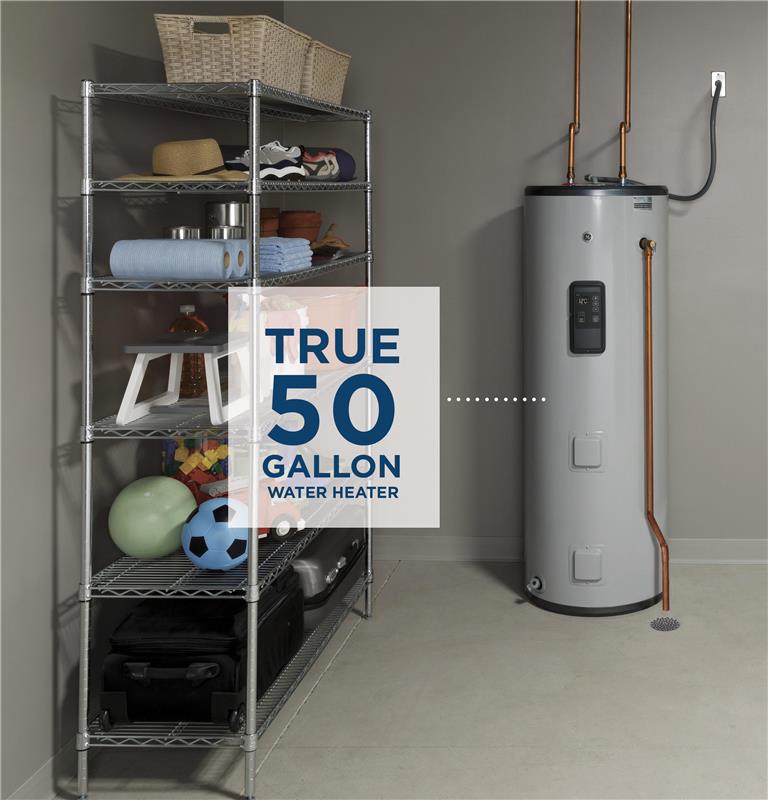GE(R) Smart 50 Gallon Tall Electric Water Heater-(GE50T10BLM)