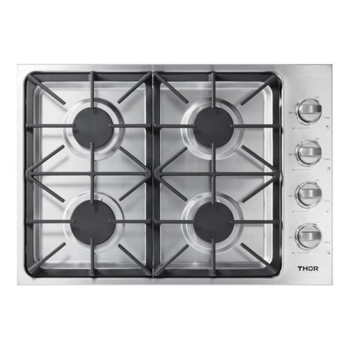 30 Inch Professional Drop-in Gas Cooktop With Four Burners In Stainless Steel-(TGC3001)