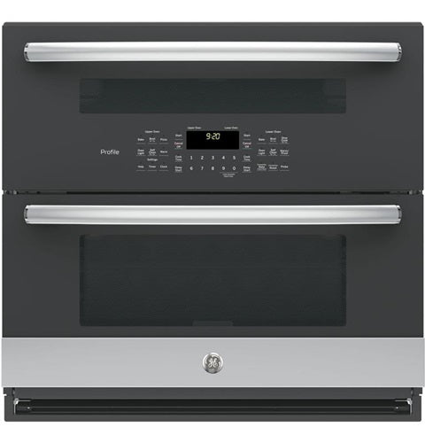 GE Profile(TM) 30" Built-In Twin Flex Convection Wall Oven-(PT9200SLSS)