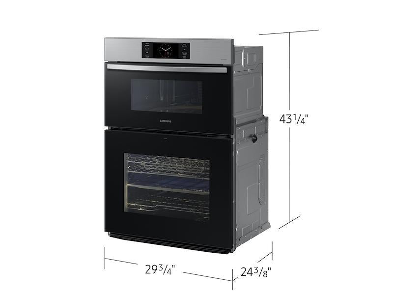 Bespoke 30" Microwave Combination Wall Oven with with Flex Duo(TM) in Stainless Steel-(NQ70CG700DSRAA)