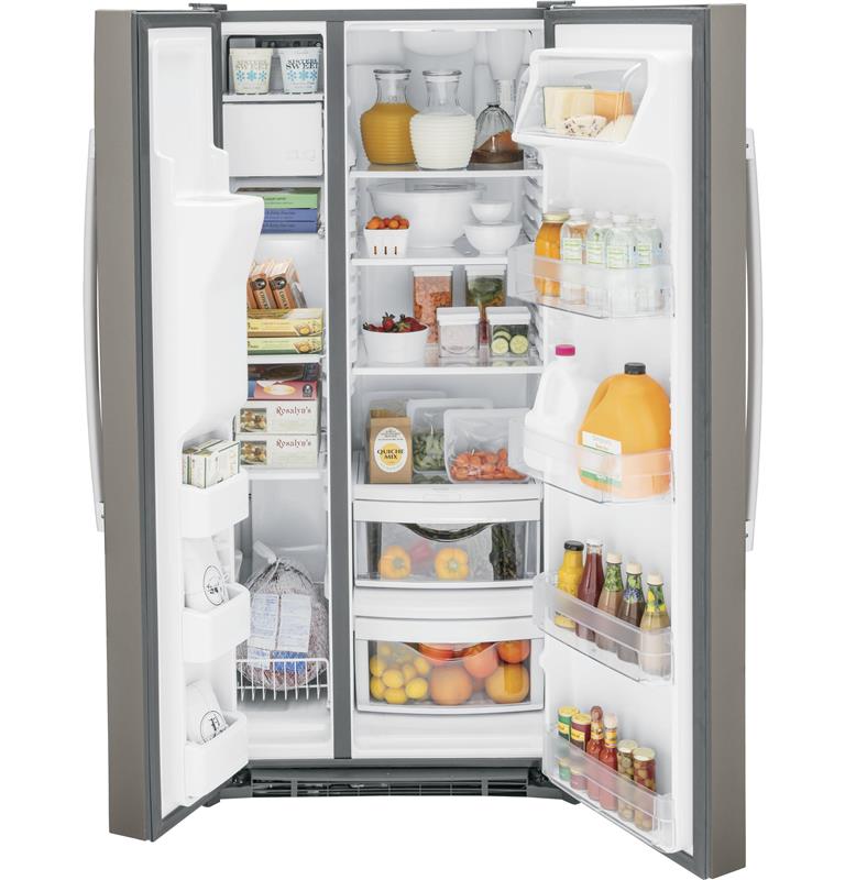 GE(R) 23.0 Cu. Ft. Side-By-Side Refrigerator-(GSS23GMPES)