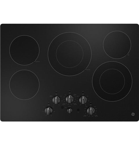 GE(R) 30" Built-In knob Control Electric Cooktop-(JEP5030DTBB)