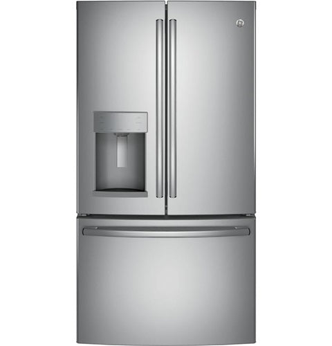 GE(R) ENERGY STAR(R) 22.1 Cu. Ft. Counter-Depth French-Door Refrigerator-(GYE22HSKSS)