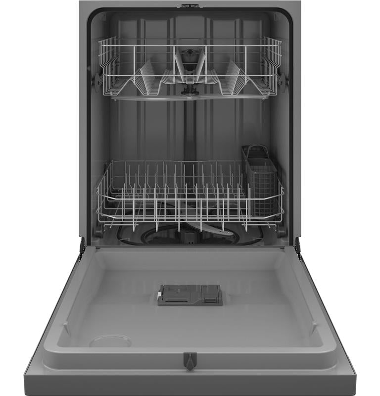 GE(R) Dishwasher with Front Controls with Power Cord-(GDF511PSRSS)