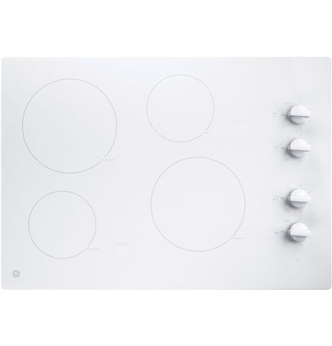 GE(R) 30" Built-In Knob Control Electric Cooktop-(JP3030TJWW)
