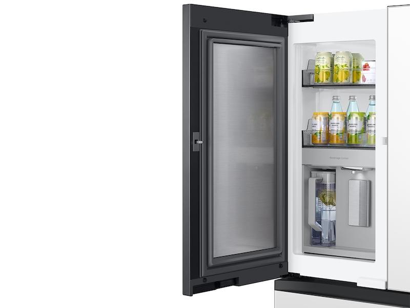 Bespoke 4-Door French Door Refrigerator (29 cu. ft.) with Family Hub(TM) in White Glass-(RF29BB890012AA)