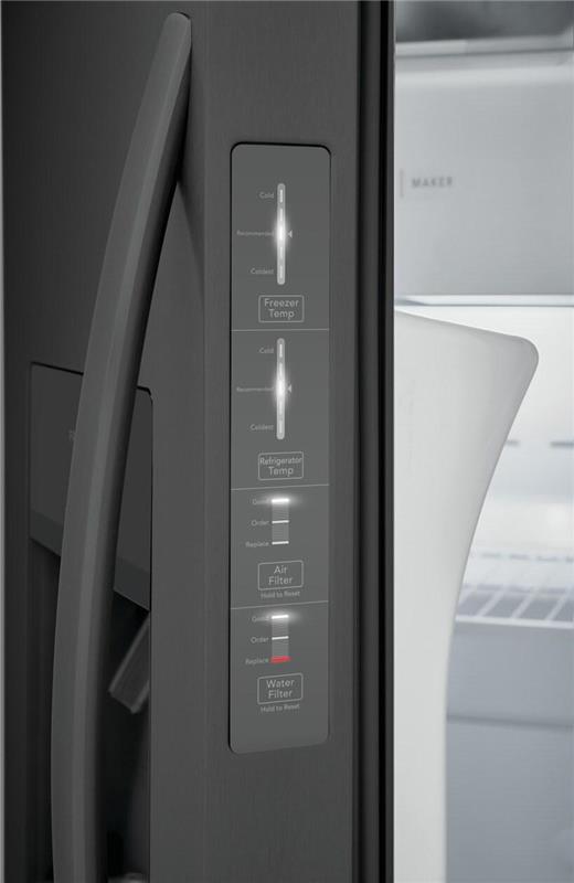 Frigidaire 25.6 Cu. Ft. 36" Standard Depth Side by Side Refrigerator-(FRSS2623AD)