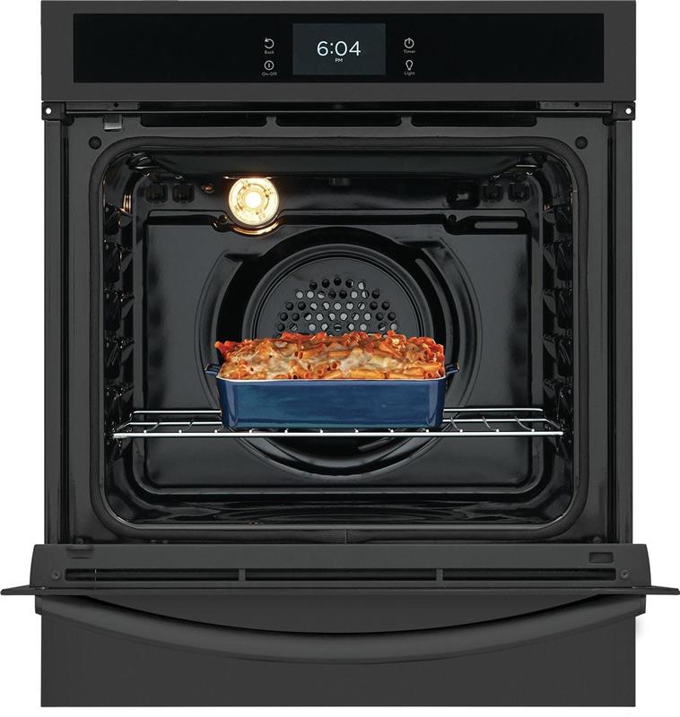 Frigidaire Gallery 24" Single Electric Wall Oven with Air Fry-(GCWS2438AB)