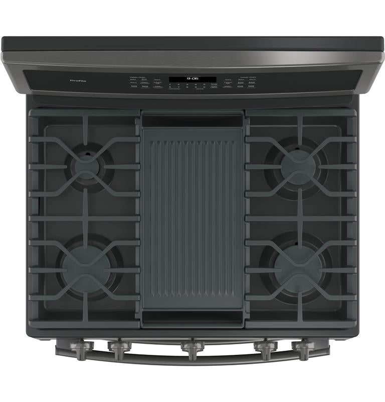 GE Profile(TM) 30" Free-Standing Gas Double Oven Convection Range-(PGB960BEJTS)