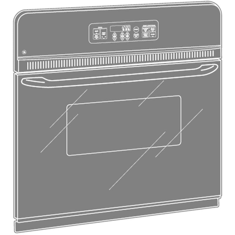 GE(R) 24" Electric Single Standard Clean Wall Oven-(JRS06BJBB)