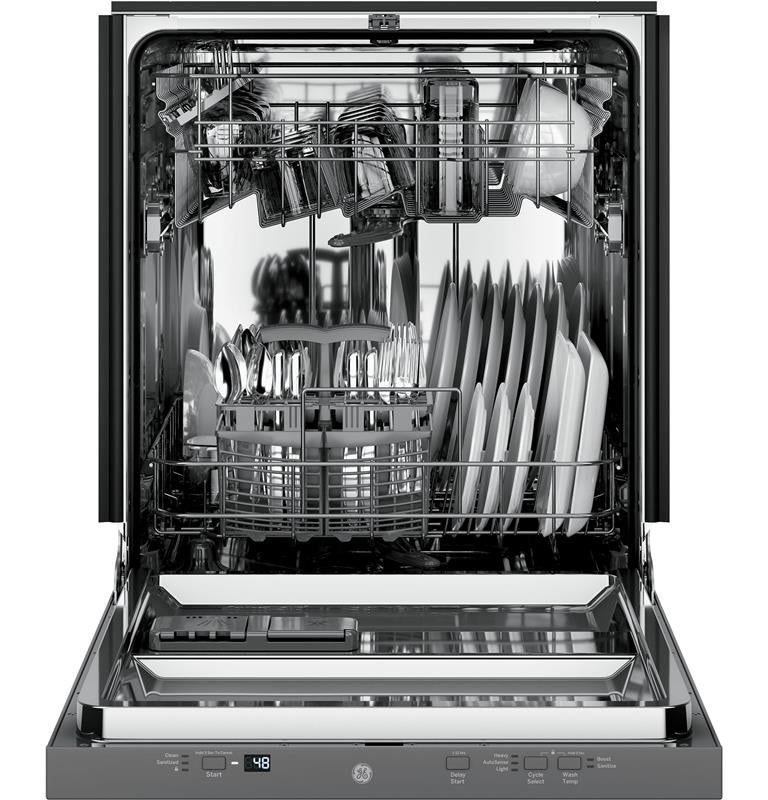 GE(R) ADA Compliant Stainless Steel Interior Dishwasher with Sanitize Cycle-(GDT225SSLSS)
