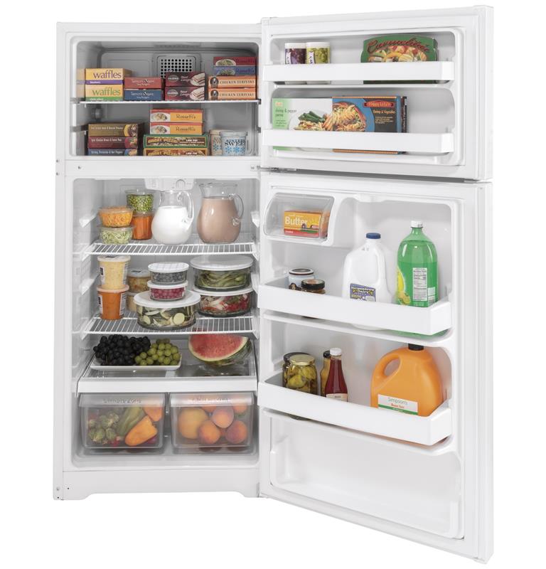 GE(R) 15.6 Cu. Ft. Top-Freezer Refrigerator-(GTS16DTNRWW)