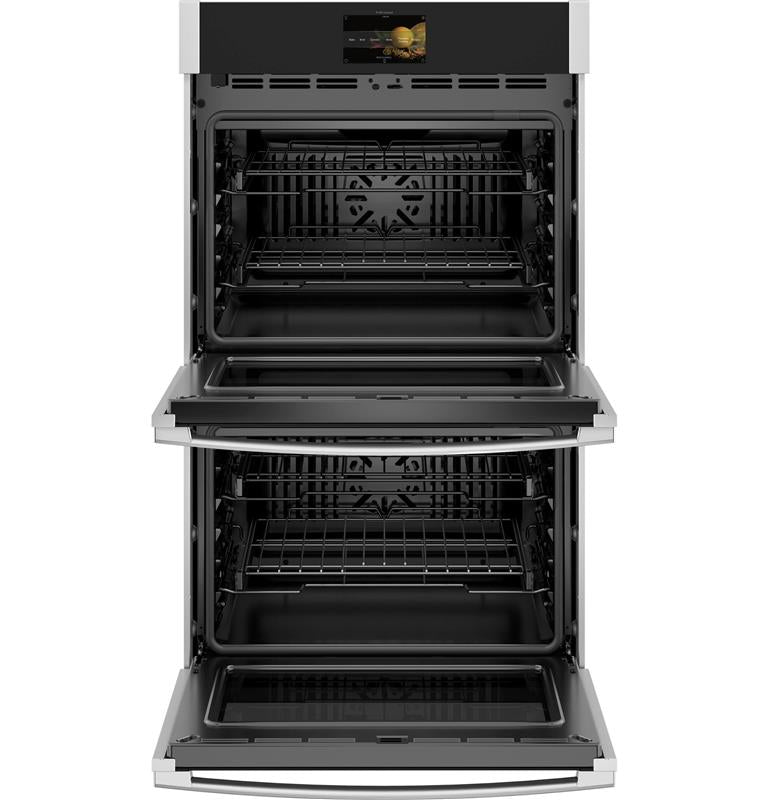 GE Profile(TM) 30" Smart Built-In Convection Double Wall Oven with In-Oven Camera and No Preheat Air Fry-(PTD9000SNSS)