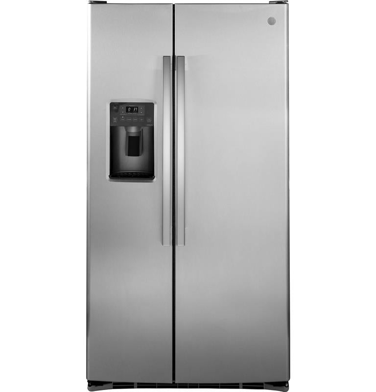 GE(R) 25.3 Cu. Ft. Side-By-Side Refrigerator-(GSS25GSHSS)