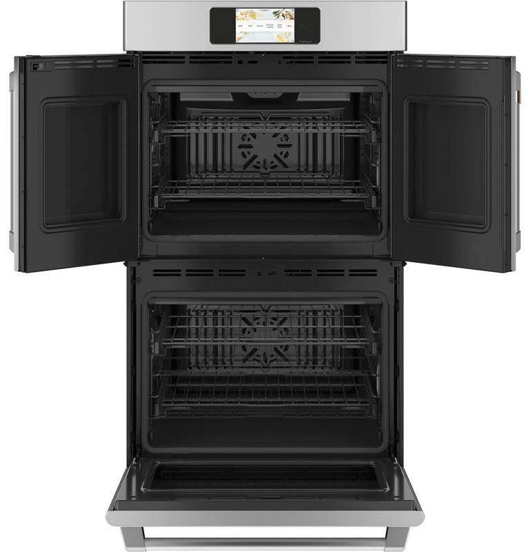 Caf(eback)(TM) Professional Series 30" Smart Built-In Convection French-Door Double Wall Oven-(CTD90FP2NS1)