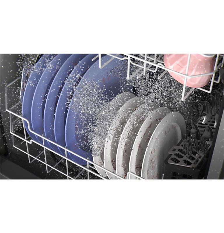 GE(R) Top Control with Plastic Interior Dishwasher with Sanitize Cycle & Dry Boost-(GDP630PGRWW)