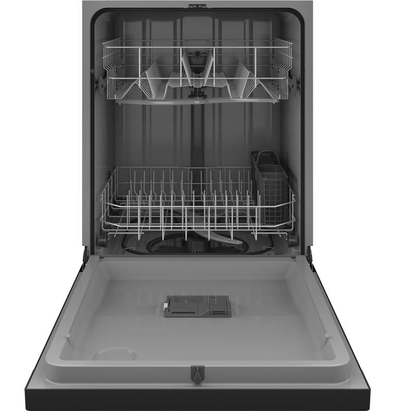 Hotpoint(R) One Button Dishwasher with Plastic Interior-(HDF310PGRBB)