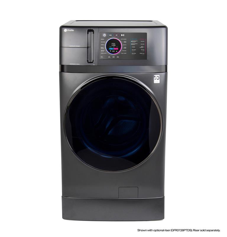 GE Profile(TM) 4.8 cu. ft. Capacity UltraFast Combo with Ventless Heat Pump Technology Washer/Dryer-(PFQ97HSPVDS)