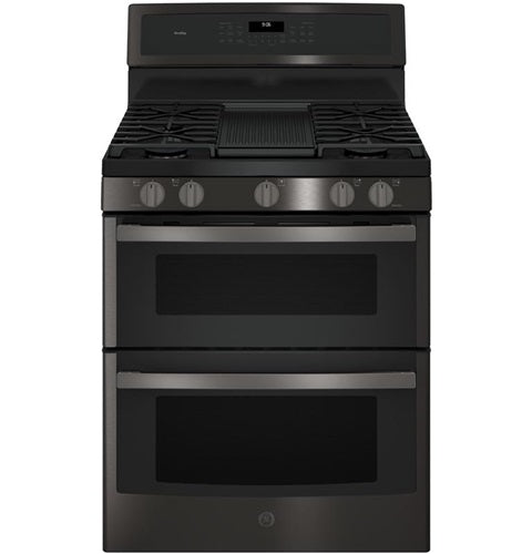 GE Profile(TM) 30" Free-Standing Gas Double Oven Convection Range-(PGB960BEJTS)