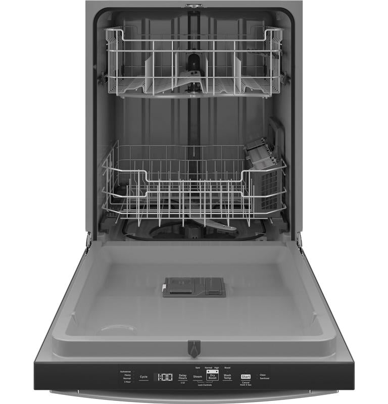 GE(R) Top Control with Plastic Interior Dishwasher with Sanitize Cycle & Dry Boost-(GDT550PYRFS)