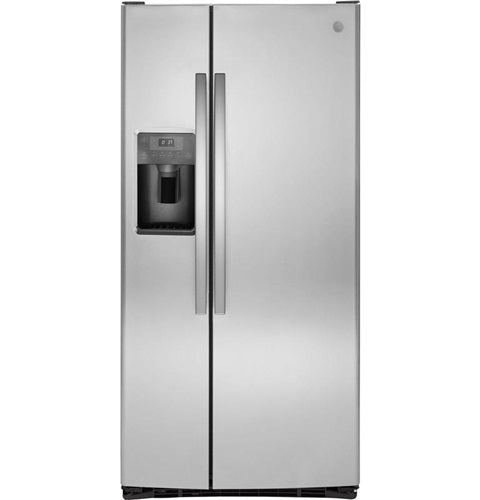 GE(R) ENERGY STAR(R) 23.2 Cu. Ft. Side-By-Side Refrigerator-(GSE23GSKSS)
