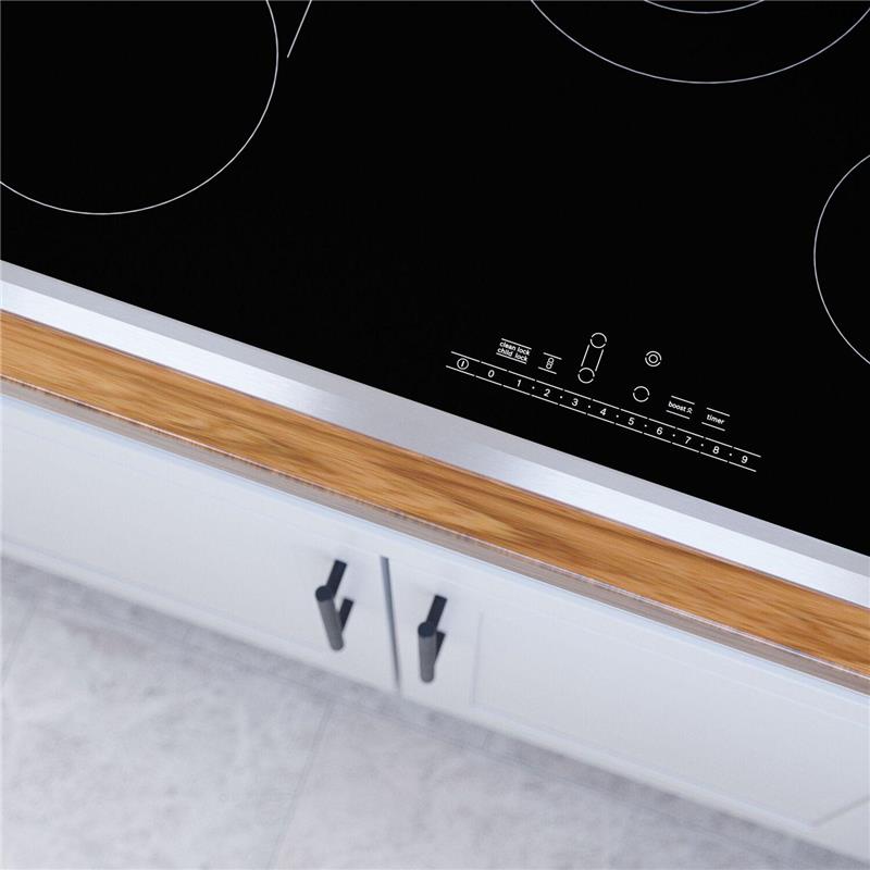 800 Series Electric Cooktop Black, surface mount with frame-(NET8069SUC)