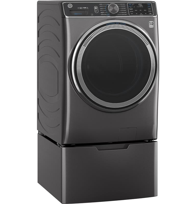 GE(R) 5.0 cu. ft. Capacity Smart Front Load ENERGY STAR(R) Steam Washer with SmartDispense(TM) UltraFresh Vent System with OdorBlock(TM) and Sanitize + Allergen-(GFW850SPNDG)