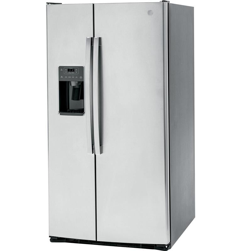 GE(R) ENERGY STAR(R) 25.3 Cu. Ft. Side-By-Side Refrigerator-(GSE25GYPFS)