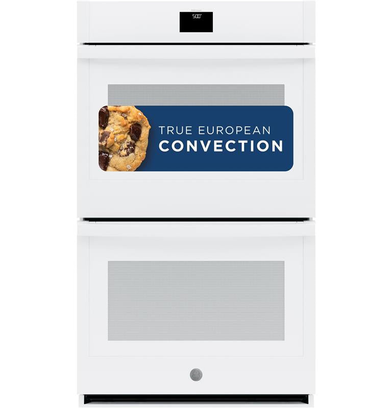 GE(R) 30" Smart Built-In Self-Clean Convection Double Wall Oven with Never Scrub Racks-(JTD5000DNWW)