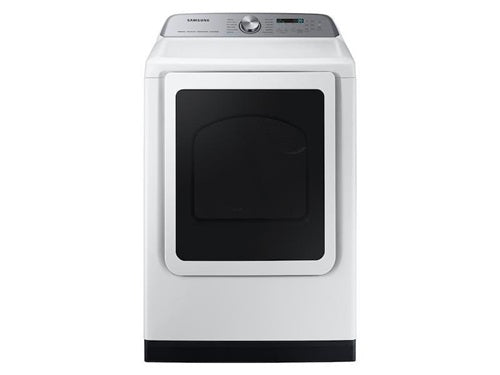7.4 cu. ft. Smart Electric Dryer with Pet Care Dry and Steam Sanitize+ in White-(DVE54CG7150WA3)
