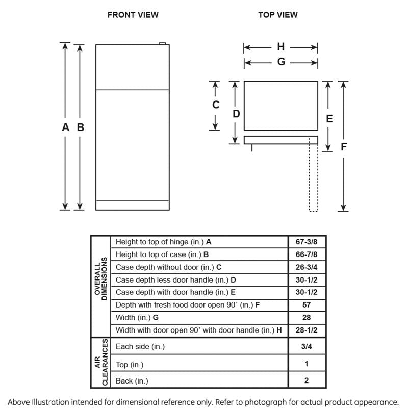 Hotpoint(R) 17.5 Cu. Ft. Recessed Handle Top-Freezer Refrigerator-(HPS18BTNRBB)