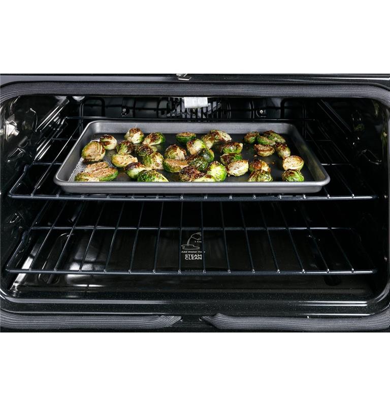 Caf(eback)(TM) 30" Smart Slide-In, Front-Control, Dual-Fuel, Double-Oven Range with Convection-(C2S950P4MW2)