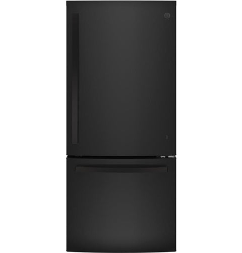 GE(R) ENERGY STAR(R) 21.0 Cu. Ft. Bottom-Freezer Refrigerator-(GBE21DGKBB)