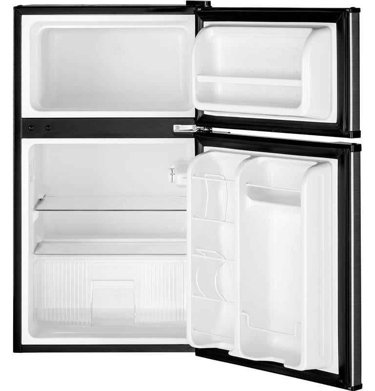 GE(R) Double-Door Compact Refrigerator-(GDE03GLKLB)