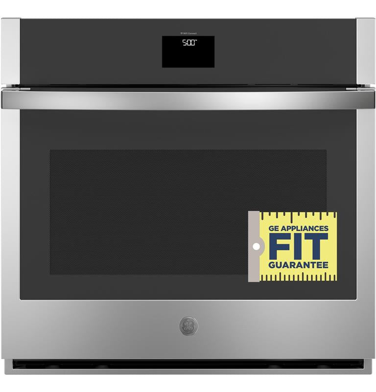 GE(R) 30" Smart Built-In Self-Clean Convection Single Wall Oven with Never Scrub Racks-(JTS5000SNSS)