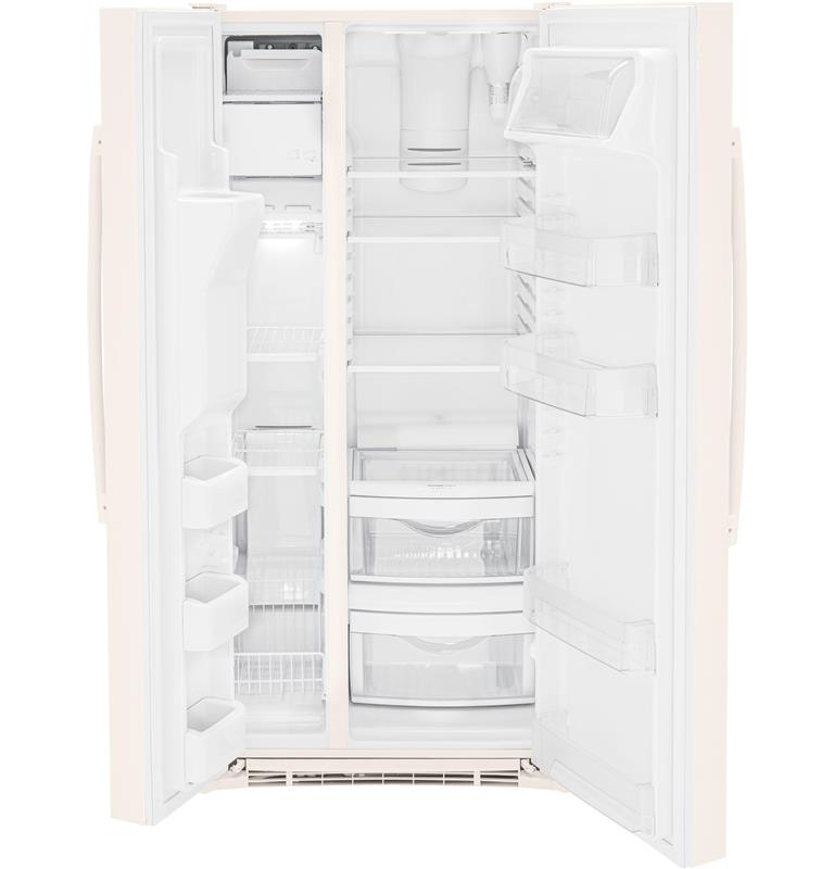 GE(R) 23.0 Cu. Ft. Side-By-Side Refrigerator-(GSS23GGPCC)