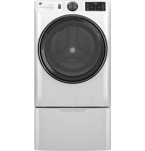 GE(R) 5.0 cu. ft. Capacity Smart Front Load ENERGY STAR(R) Steam Washer with SmartDispense(TM) UltraFresh Vent System with OdorBlock(TM) and Sanitize + Allergen-(GFW655SSVWW)