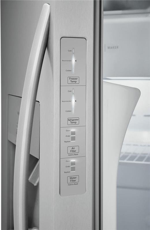 Frigidaire 25.6 Cu. Ft. 36" Standard Depth Side by Side Refrigerator-(FRSS2623ASSD4620)