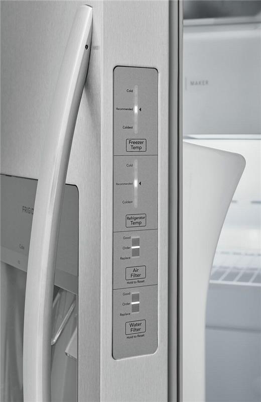Frigidaire 22.3 Cu. Ft. 33" Standard Depth Side by Side Refrigerator-(FRSS2323AS)