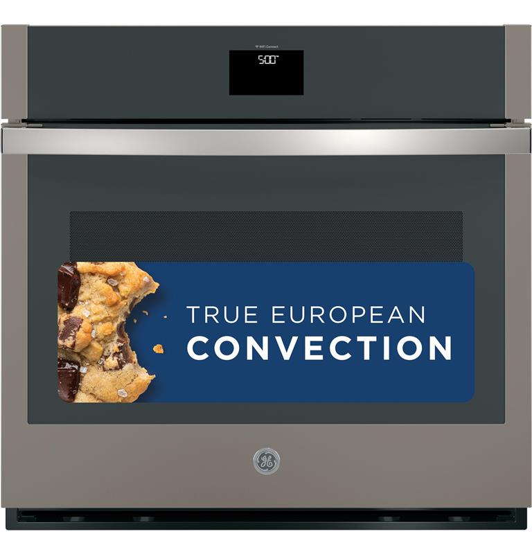 GE(R) 30" Smart Built-In Self-Clean Convection Single Wall Oven with Never Scrub Racks-(JTS5000ENES)