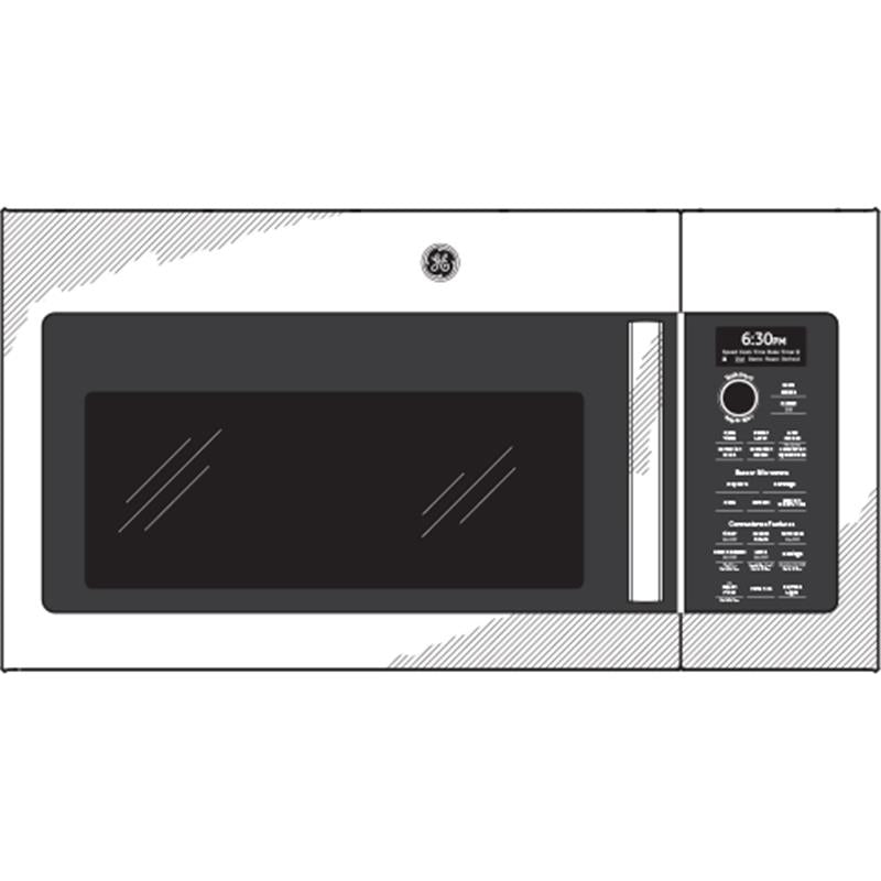 GE Profile(TM) 1.7 Cu. Ft. Convection Over-the-Range Microwave Oven-(PVM9179FLDS)