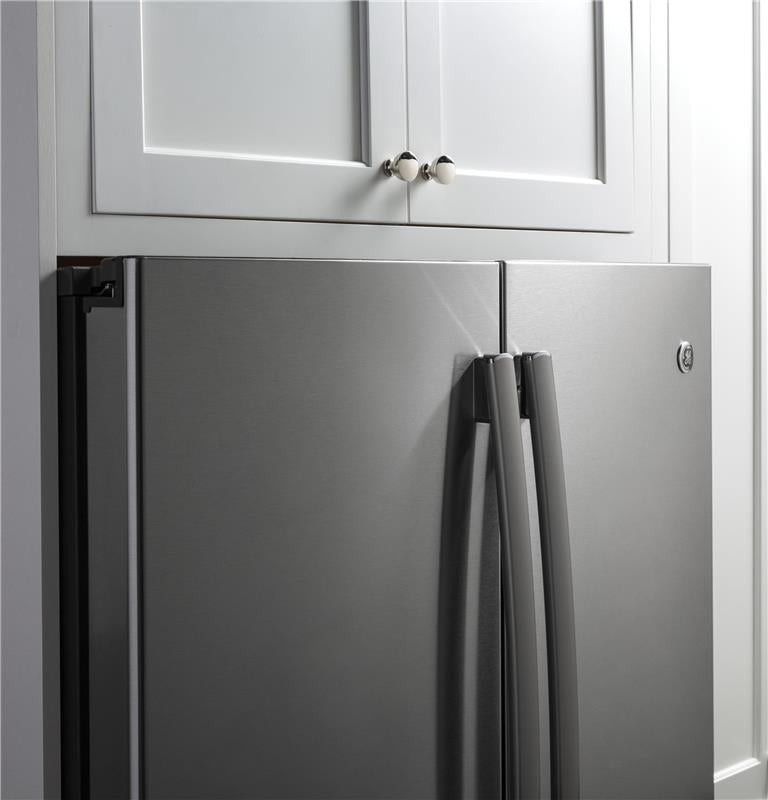 GE Profile(TM) Series ENERGY STAR(R) 22.1 Cu. Ft. Counter-Depth French-Door Refrigerator with Hands-Free AutoFill-(PYE22KMKES)