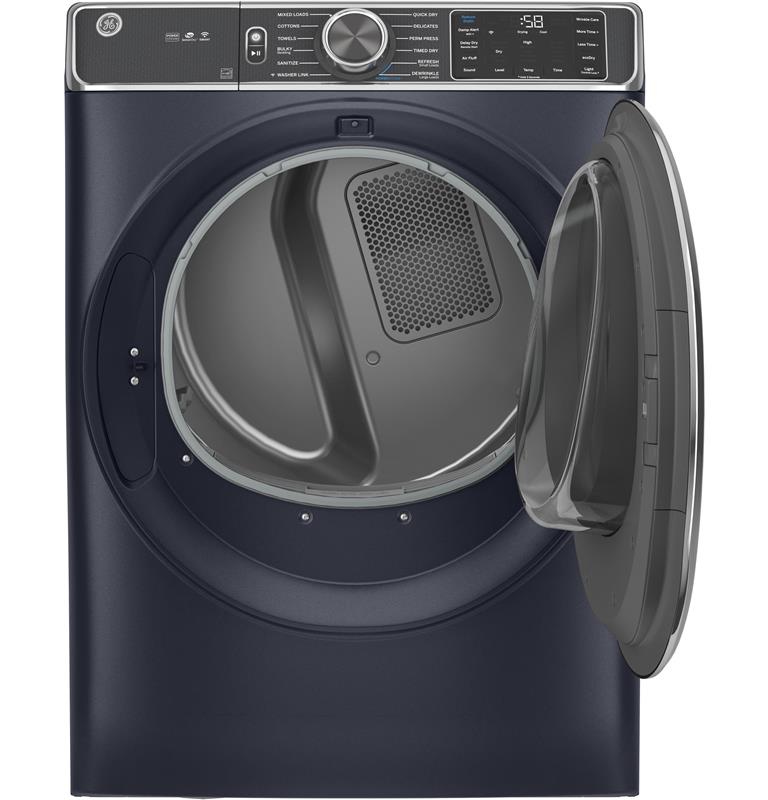 GE(R) 7.8 cu. ft. Capacity Smart Front Load Gas Dryer with Steam and Sanitize Cycle-(GFD85GSPNRS)