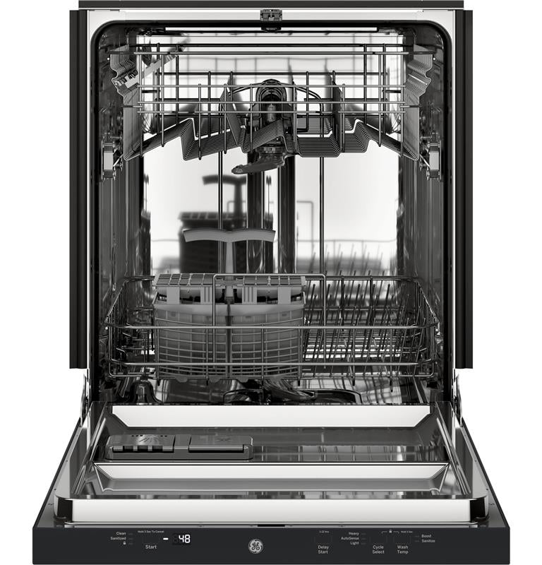 GE(R) ADA Compliant Stainless Steel Interior Dishwasher with Sanitize Cycle-(GDT226SGLBB)