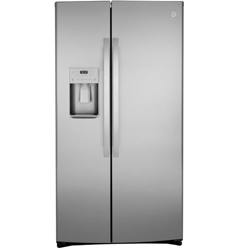GE(R) 21.8 Cu. Ft. Counter-Depth Fingerprint Resistant Side-By-Side Refrigerator-(GZS22IYNFS)