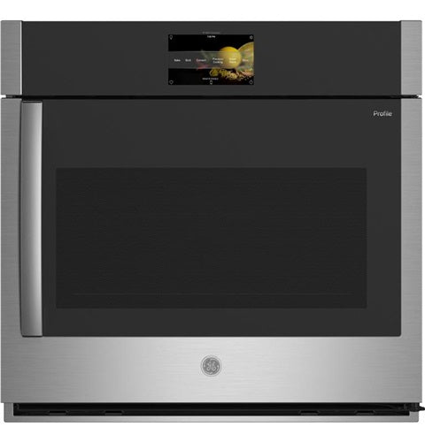 GE Profile(TM) 30" Smart Built-In Convection Single Wall Oven with Right-Hand Side-Swing Doors-(PTS700RSNSS)