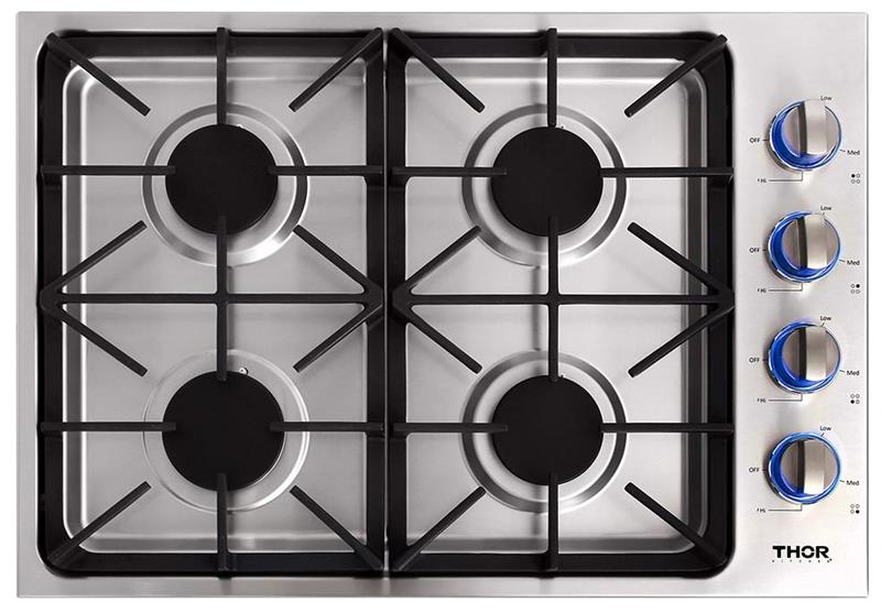 30 Inch Professional Drop-in Gas Cooktop With Four Burners In Stainless Steel-(TGC3001)