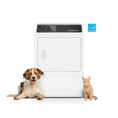 DF7 Sanitizing White Electric Dryer with Front Control  Pet Plus(TM)  Steam  Over-Dry Protection Technology  ENERGY STAR(R) Certified  5-Year Warranty-(SPQ:DF7004WE)