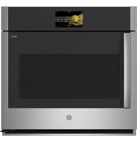 GE Profile(TM) 30" Smart Built-In Convection Single Wall Oven with Left-Hand Side-Swing Doors-(PTS700LSNSS)